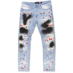 M1909 Medano Biker Jeans - Light Wash