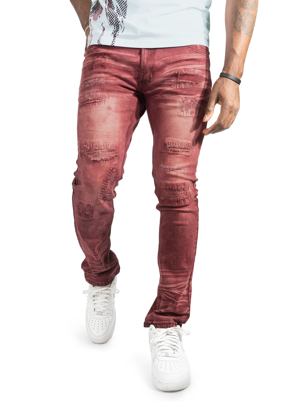 Jeans | M1975 Lorenzo Jeans - Burgundy
