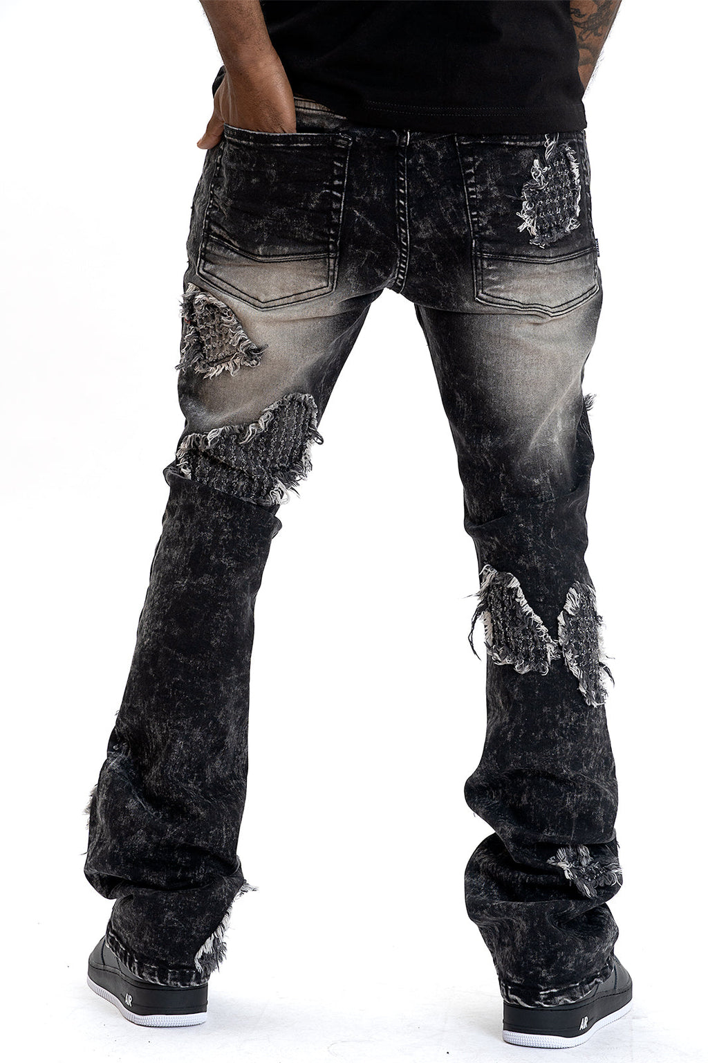 M1978 Romano Stacked Jeans - Black