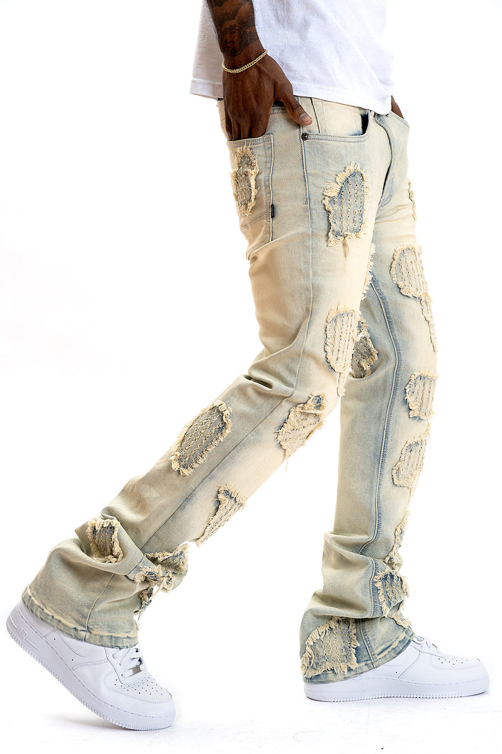 M1978 Romano Stacked Jeans - Light Wash