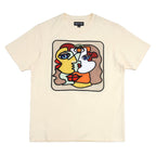 M314 Two Face Abstract Tee - Natural