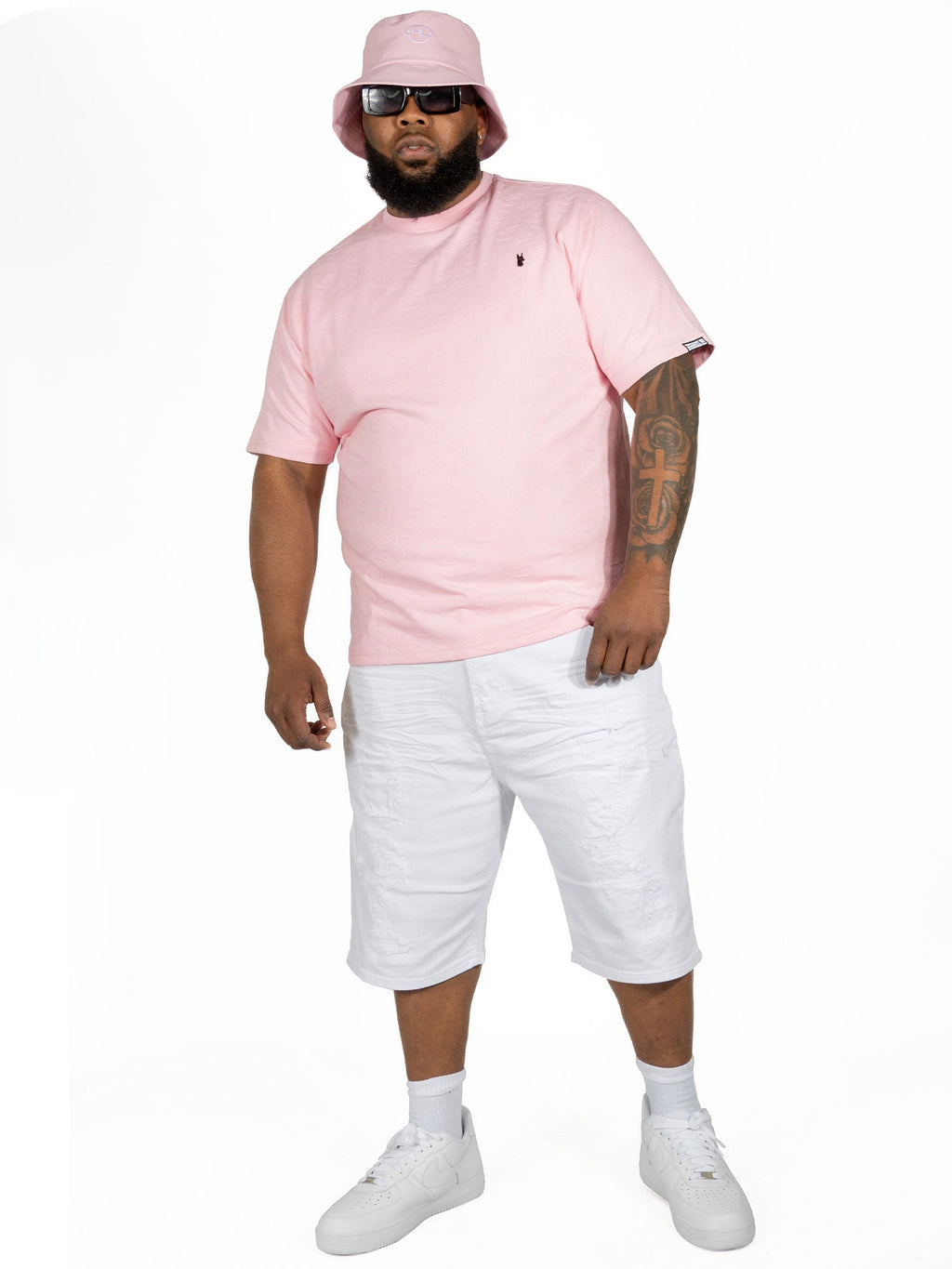 M316 Sartoni Embossed Tee - Pink