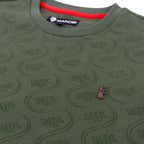 M316 Sartoni Embossed Tee -  Dark Olive