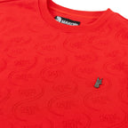 M316 Sartoni Embossed Tee - Red