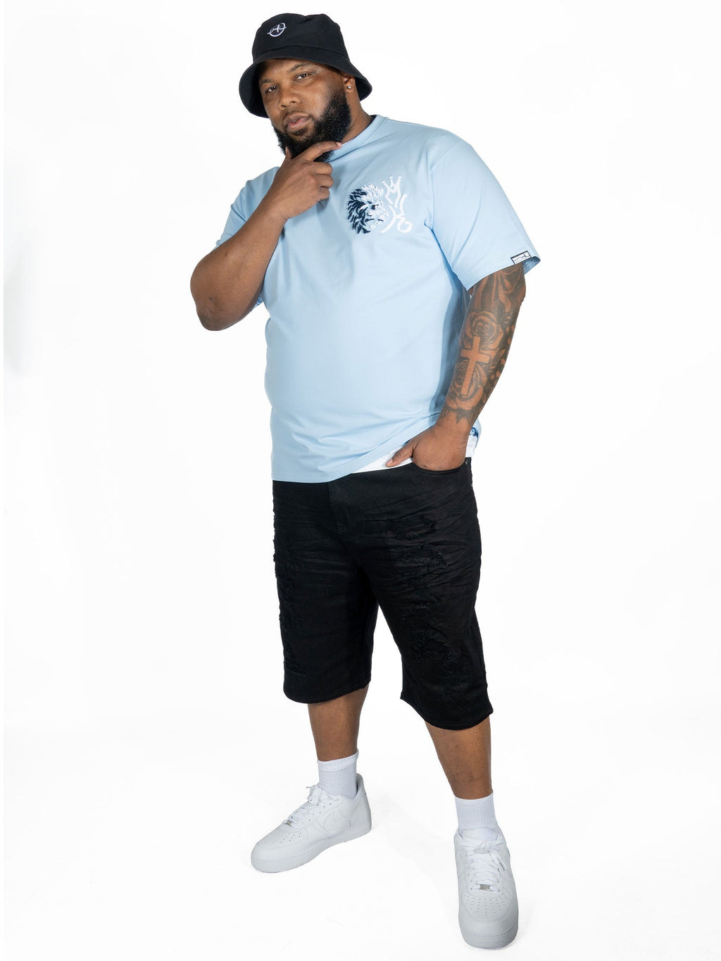 M340 Gianos Lion Tee - Blue