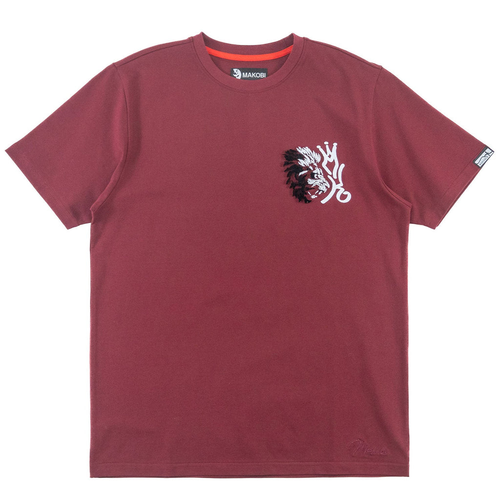 M340 Gianos Lion Tee - Burgundy