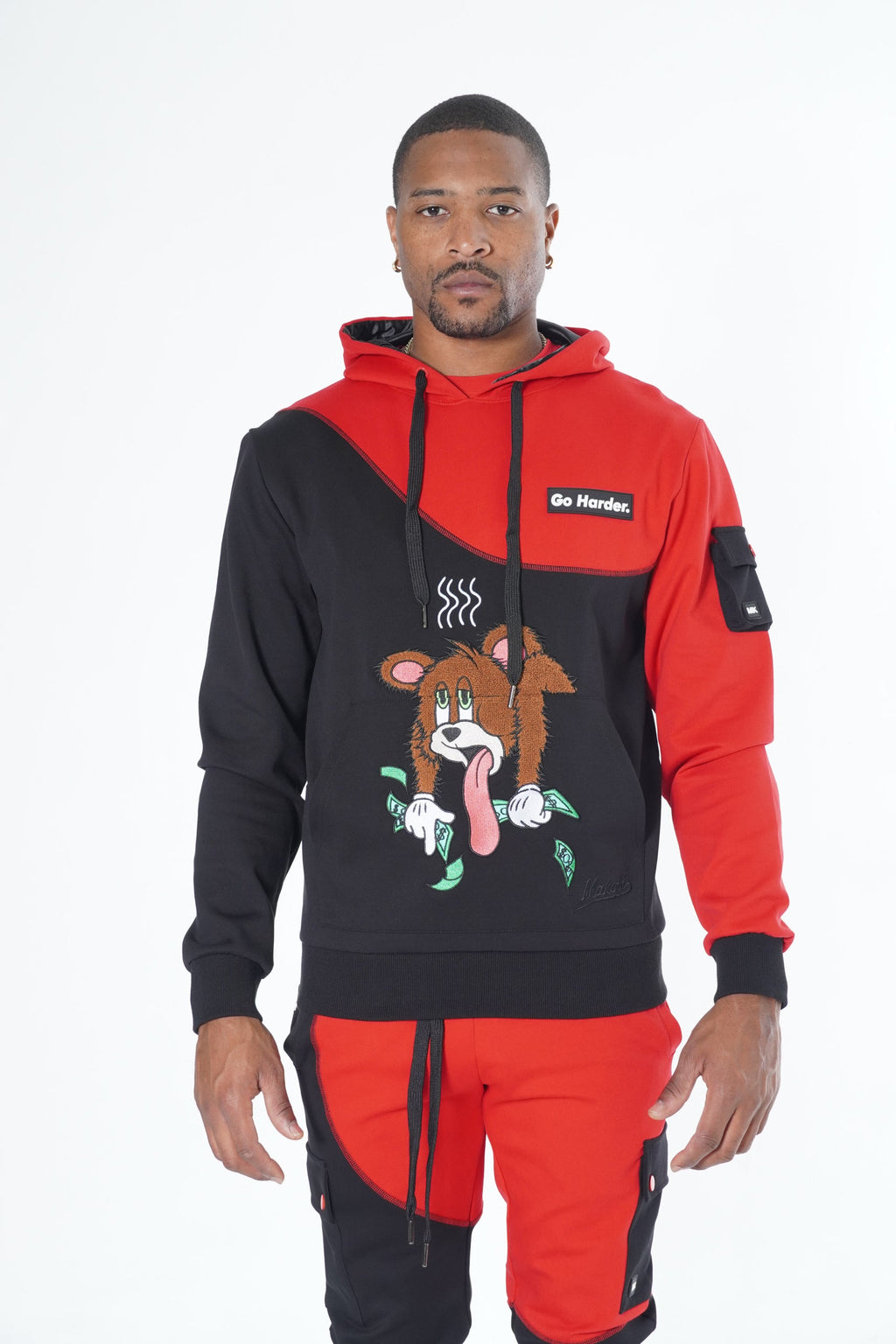 M3510 Go Harder Hoodie - Red