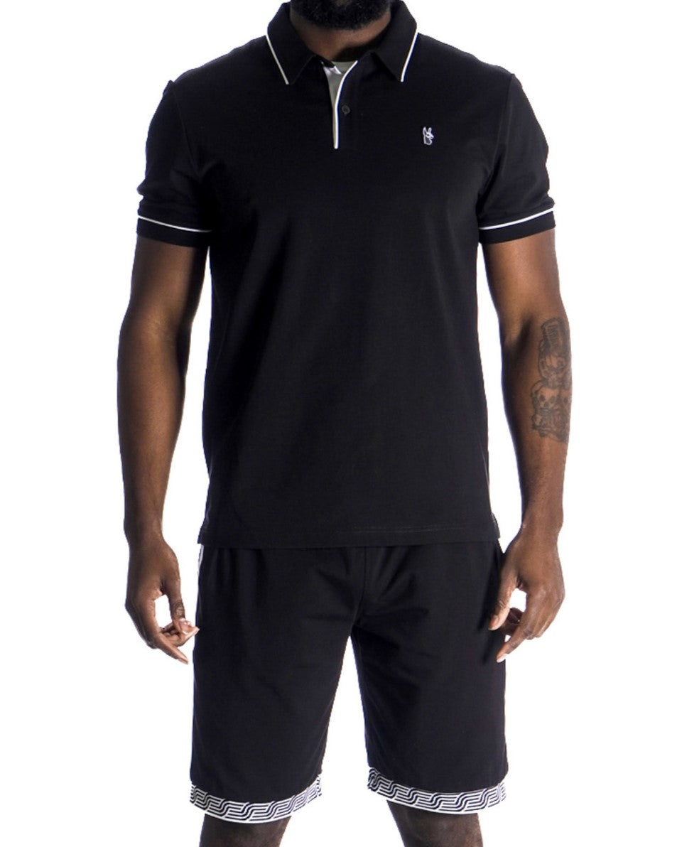 M383 Makobi Luciano Polo Shirt - Black