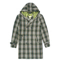 M4044 Gilbert Plaid Wool Hooded Coat - Green