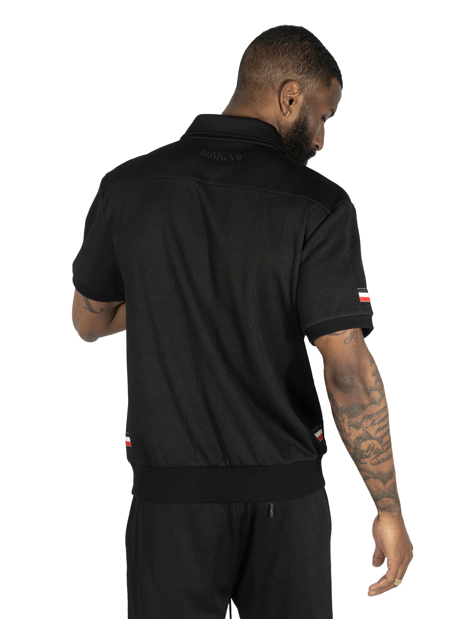 M428 Moreli Knit Short Sets - Black