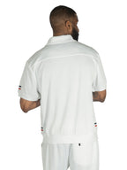 M428 Moreli Knit Short Sets - White