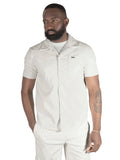M429 Bellucci Vegan Leather Shirt - White