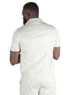 M429 Bellucci Vegan Leather Shirt - White