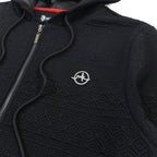 M4356 Berteli Jacquard Hoody Set - Black