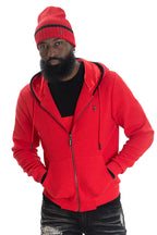 M4432 Amalfi Knit Hoodie - Red