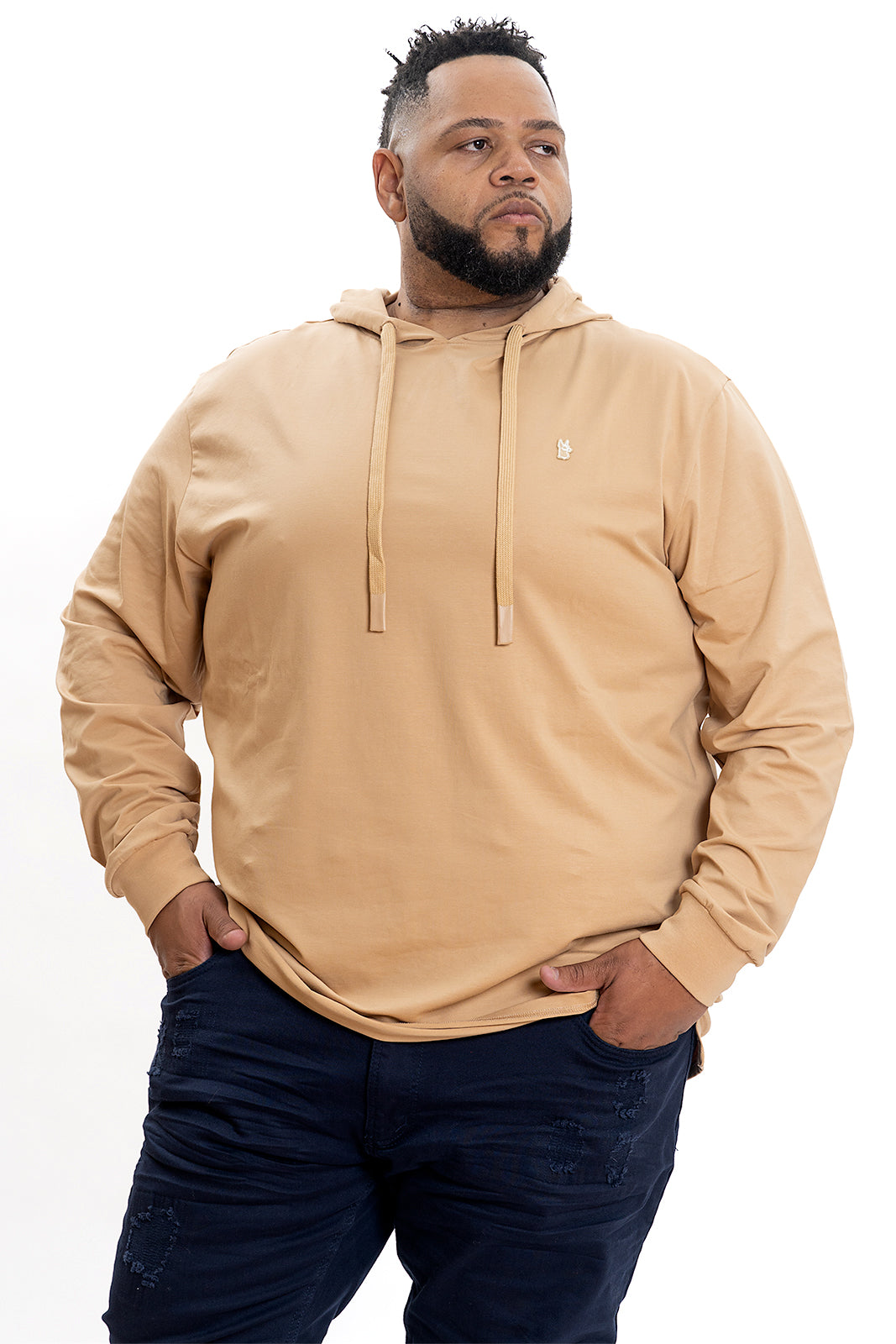 M4500 Luciano Jersey Hoodie - Khaki