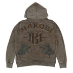 Hoodie | M4557 Sartoni Pull Over- Brown