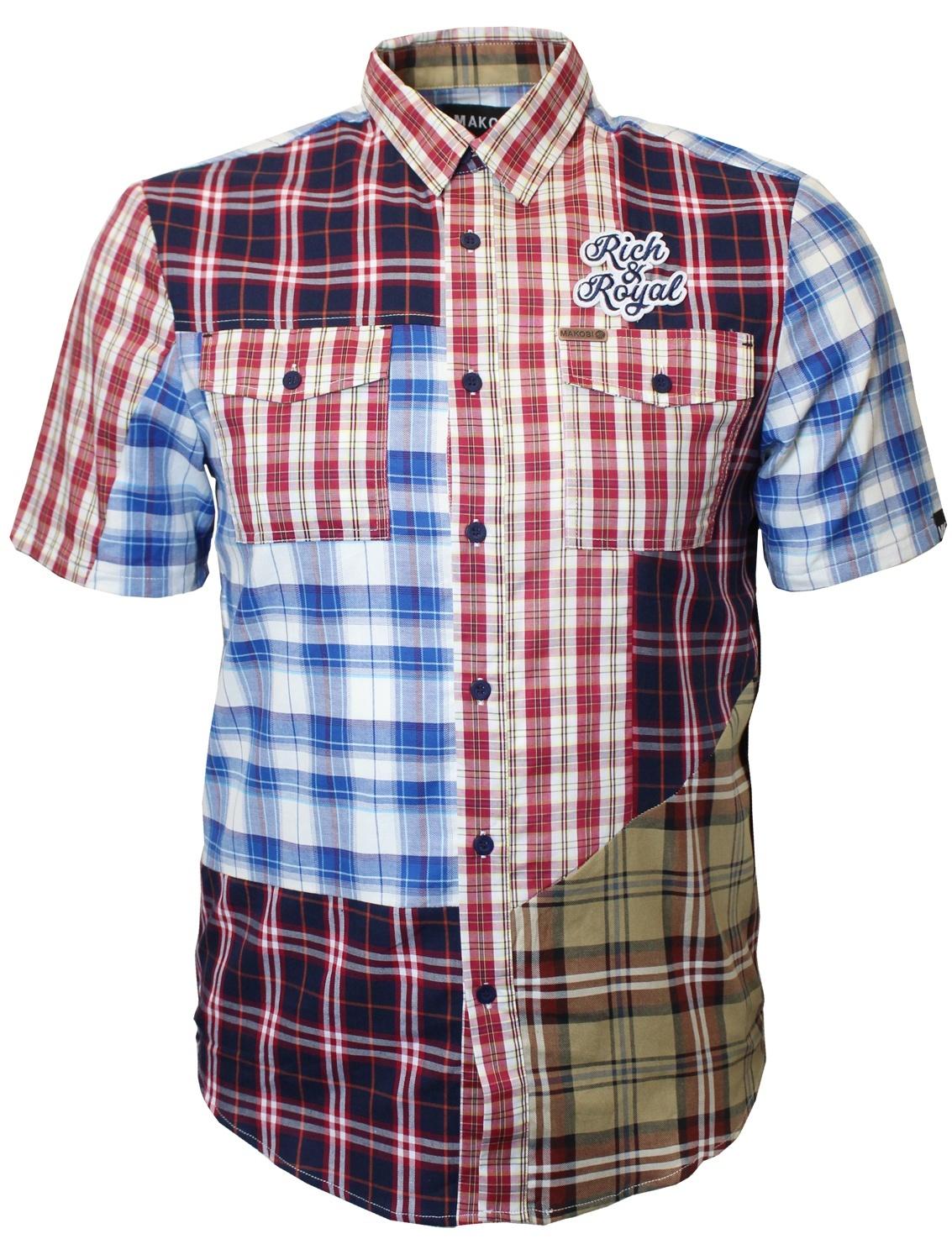 M460 Rich and Royal Plaid Tee - Khaki/Navy