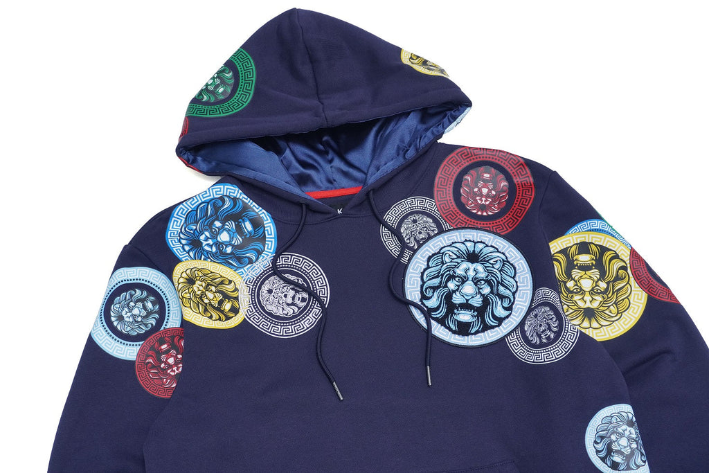 M4660 Aryeh Fleece Hoodie - Navy