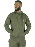 M5335 Essential Fleece Zip Up Hoodie - Olive