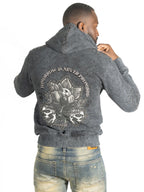 Hoodie | M5345 Bianco Zip Up - Black