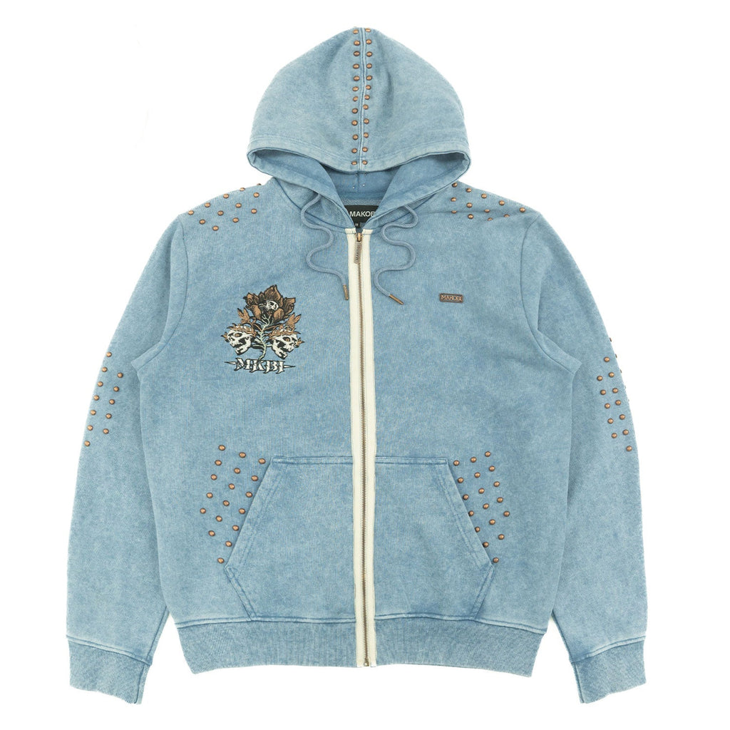 Hoodie | M5345 Bianco Zip Up - Blue