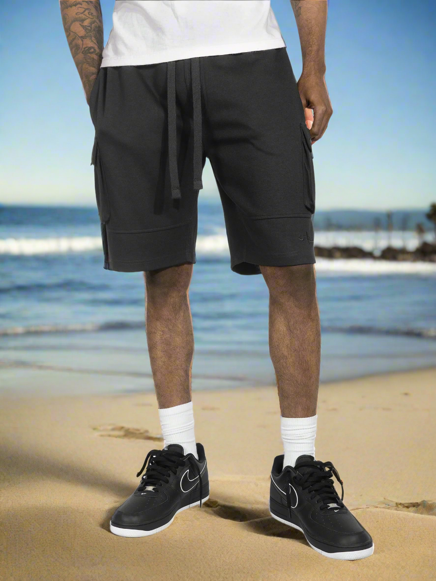 M605 Sorrento Fleece Shorts - Black
