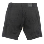 M607 Amato Denim Shorts - Black/Black