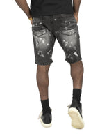 M607 Amato Denim Shorts - Black