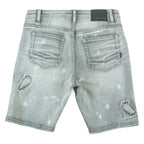 M607 Amato Denim Shorts - Gray