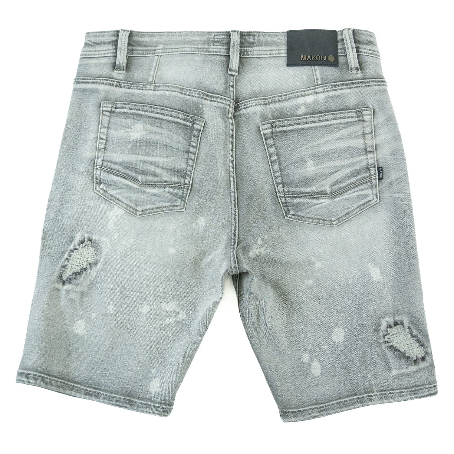 M607 Amato Denim Shorts - Gray