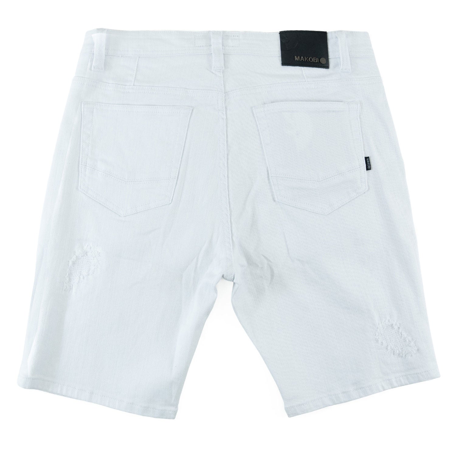 M607 Amato Denim Shorts - White
