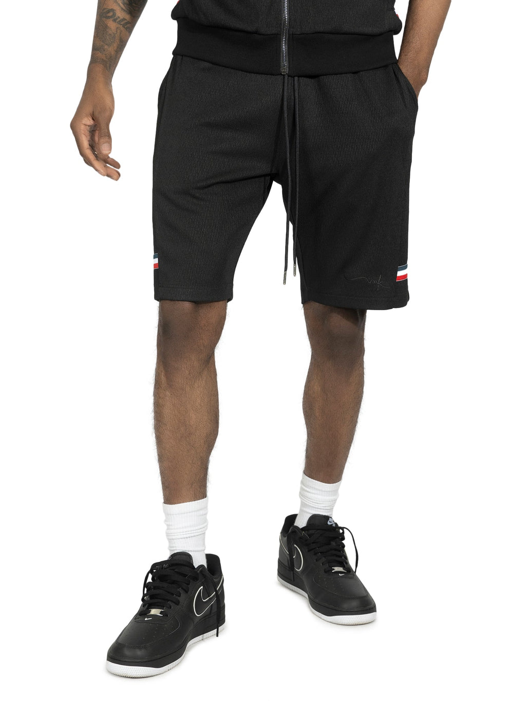 M428 Moreli Knit Short Sets - Black