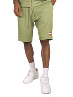 M428 Moreli Knit Short Sets - Olive