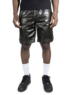 M629 Belluci Vegan Leather Shorts - Black