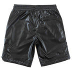 M629 Belluci Vegan Leather Shorts - Black
