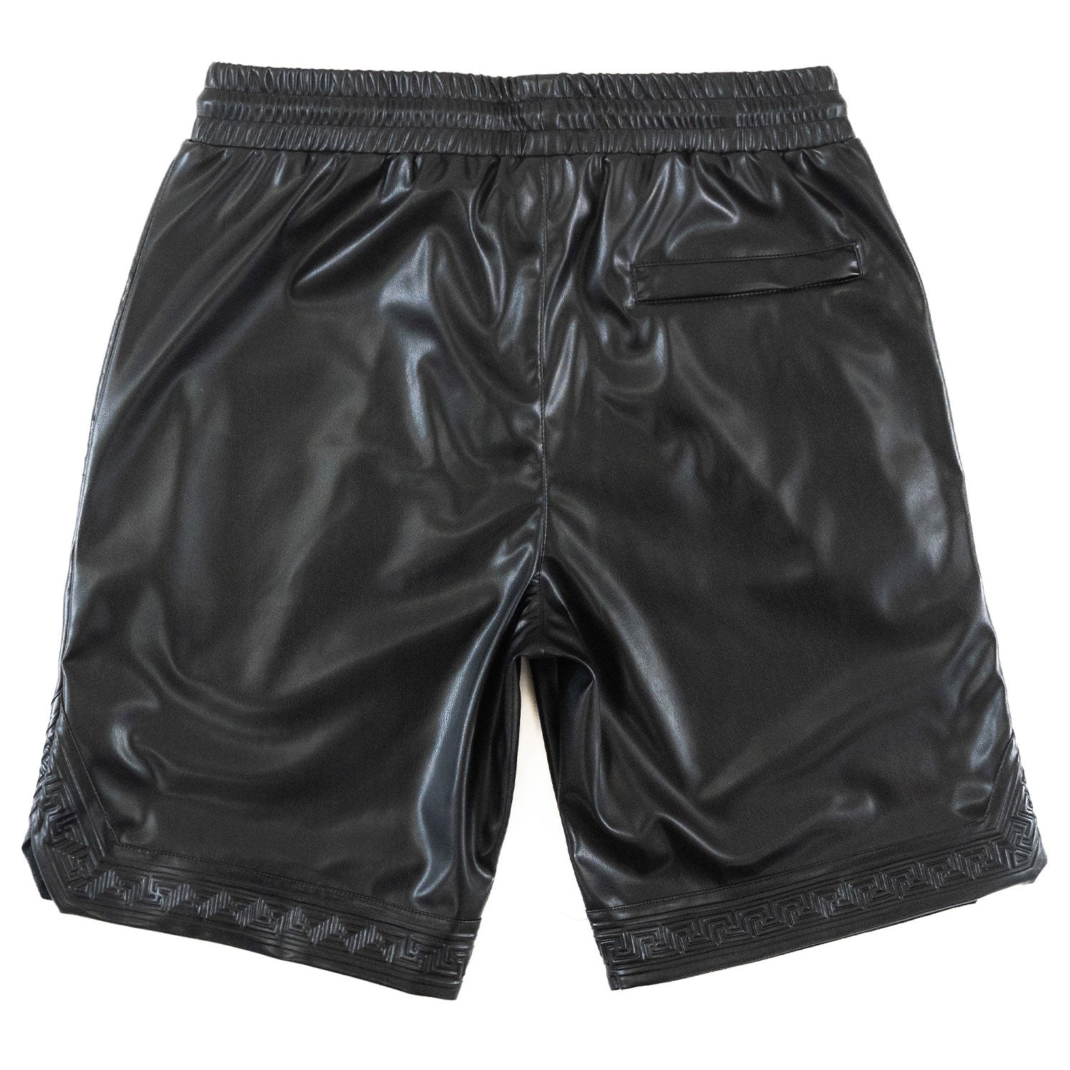 M629 Belluci Vegan Leather Shorts - Black
