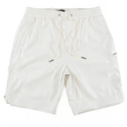 M629 Belluci Vegan Leather Shorts - White