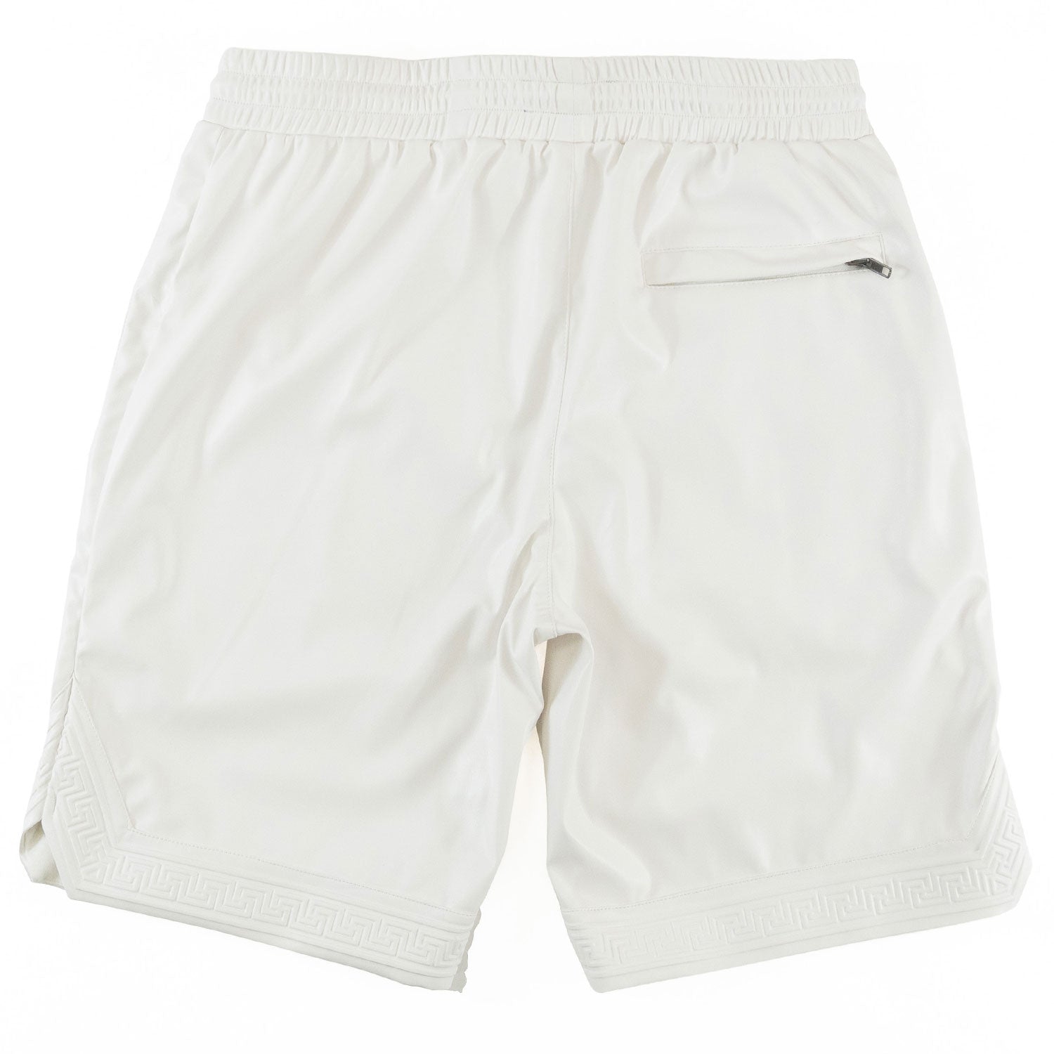 M629 Belluci Vegan Leather Shorts - White
