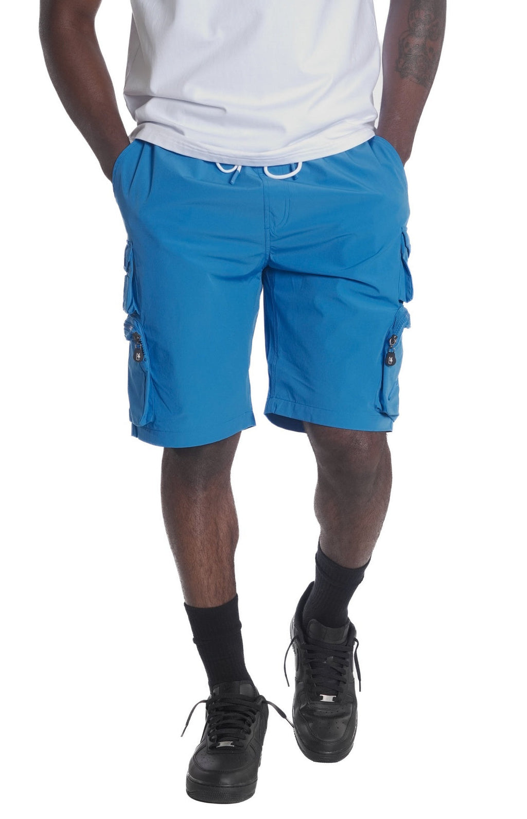 M633 Colton Nylon Spandex Cargo Shorts - Royal (OLD)
