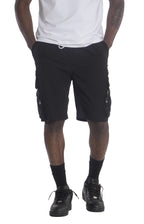 M633 Colton Nylon Spandex Cargo Shorts - Black