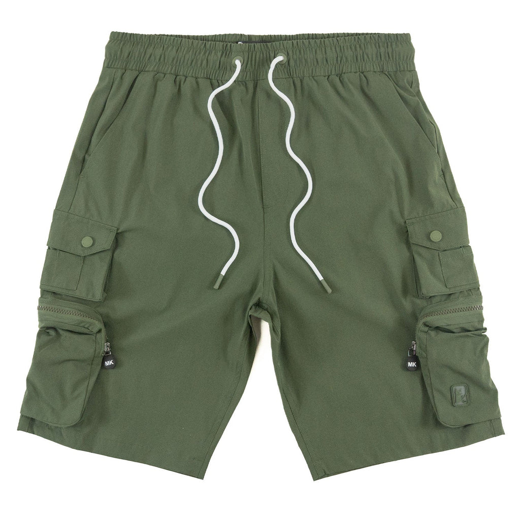 M633 Colton Nylon Spandex Cargo Shorts - Dark Olive