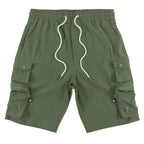 M633 Colton Nylon Spandex Cargo Shorts - Dark Olive