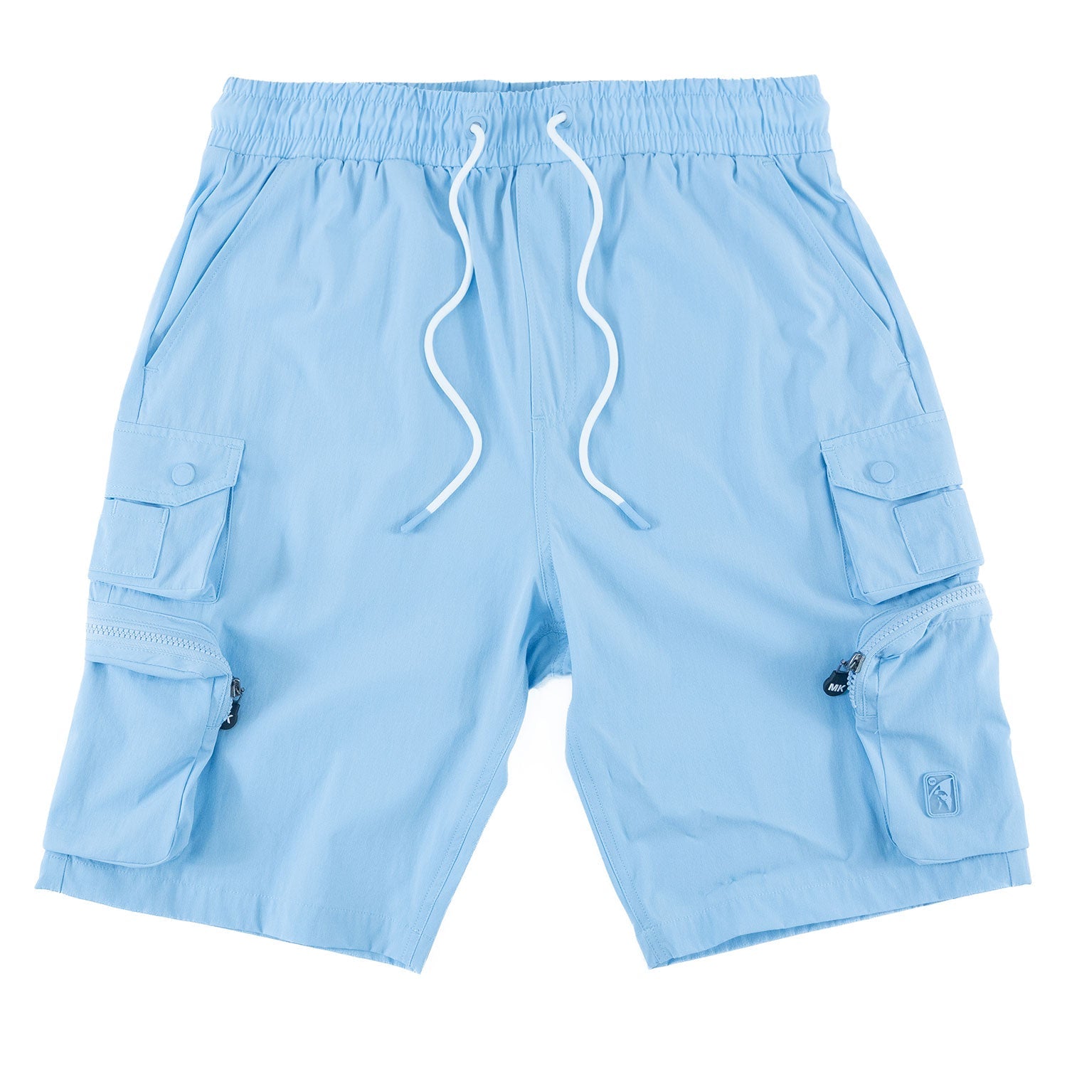 M633 Colton Nylon Spandex Cargo Shorts - Sky Blue 25'