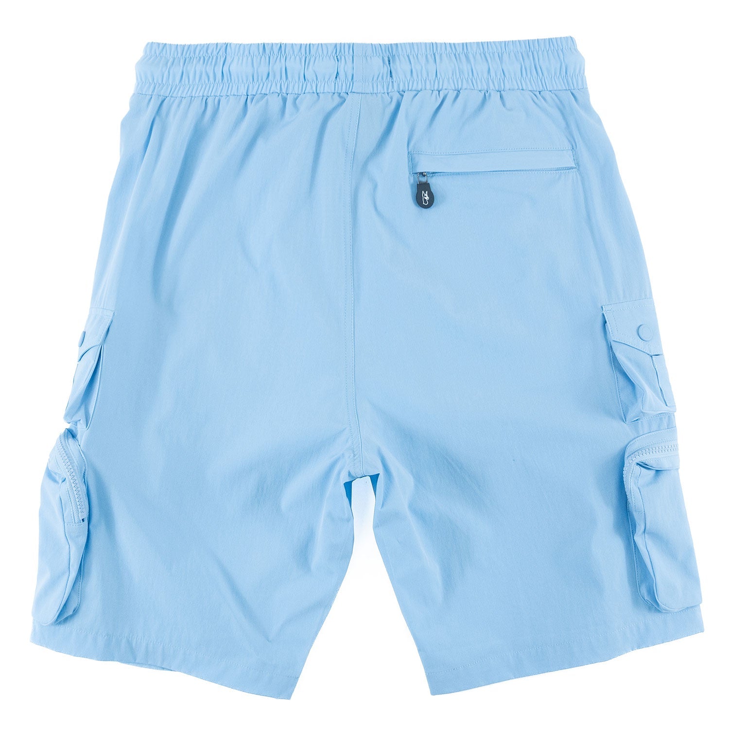 M633 Colton Nylon Spandex Cargo Shorts - Sky Blue 25'