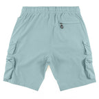 M633 Colton Nylon Spandex Cargo Shorts - Teal
