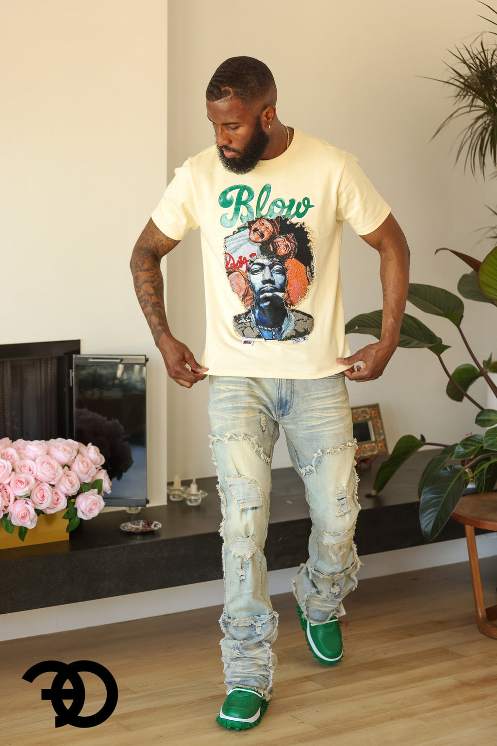 F159 Frost Blow Tee - Natural