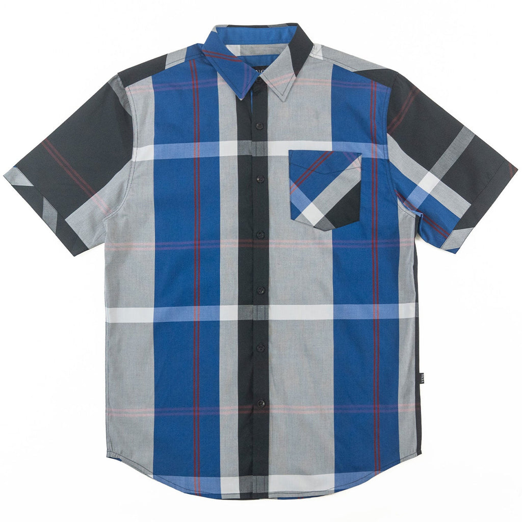 V829 Colton Plaid Shirt - Royal