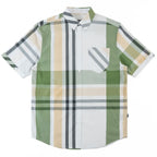 V842 Robert Plaid Button-Down Shirt - Olive