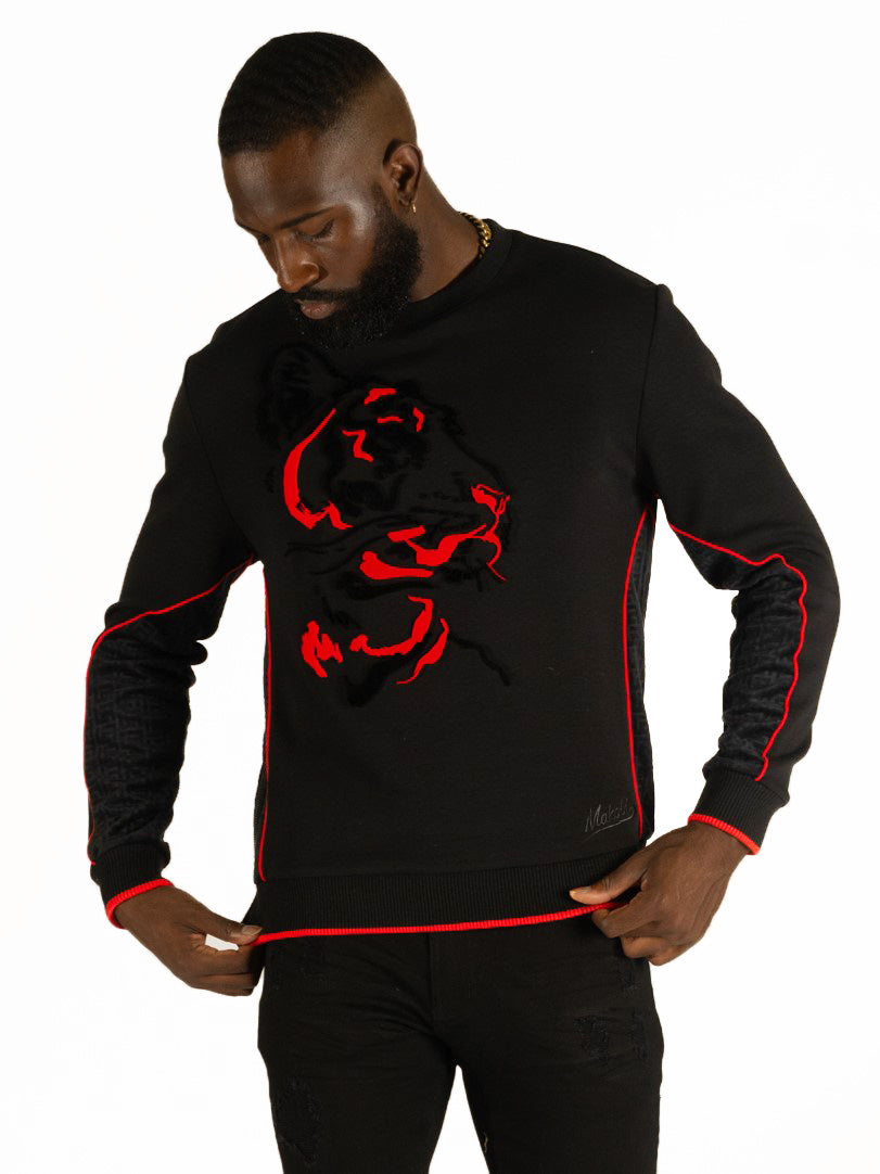M4358 Gabana Tiger Sweatshirt - Black